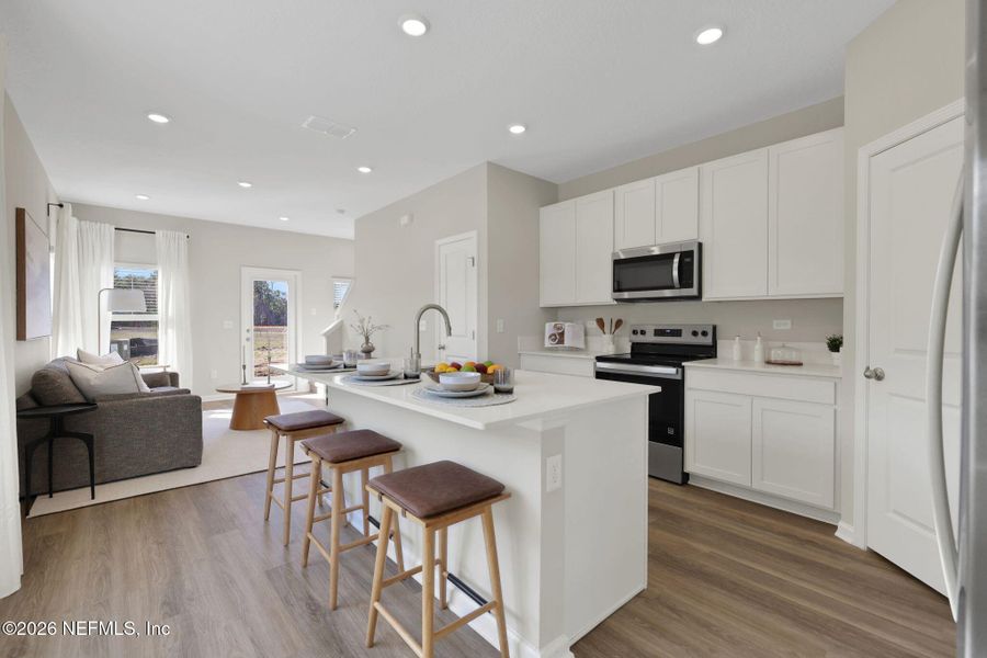Furnished interior view inside a new home in , Jacksonville (Image 18).