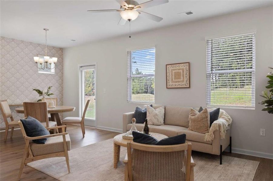 Furnished interior view inside a new home in Walden Park - The Retreat, Jonesboro (Image 35).