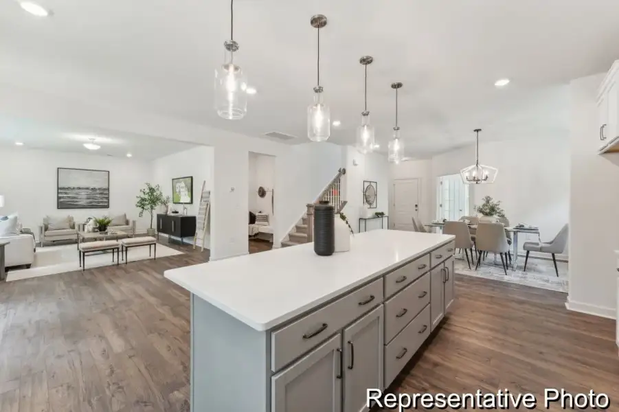 Furnished interior view inside a new home in Meadowview, Pittsboro (Image 6).