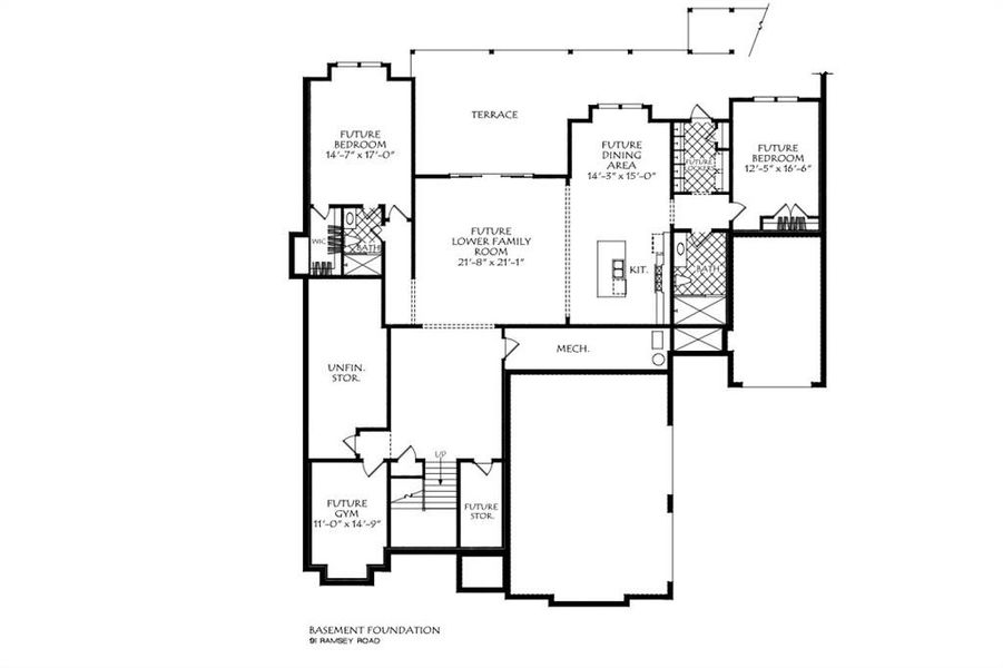 2D floor plan layout of this home in , Sugar Hill, GA (Image 7).