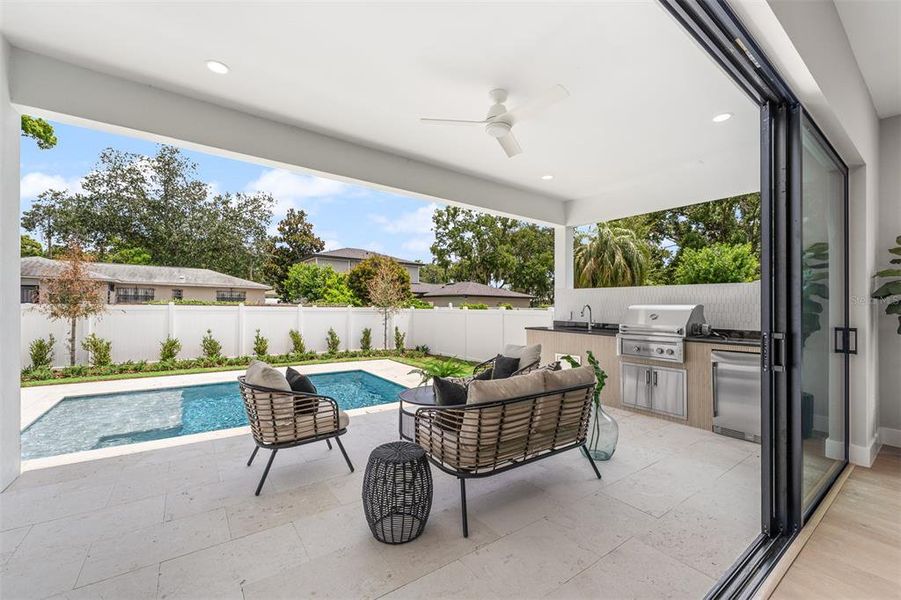 Exterior details and patio area of a home in , Orlando (Image 31).