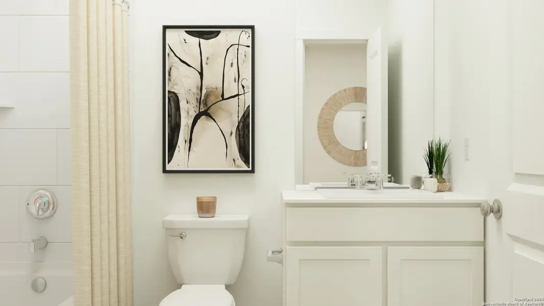 Furnished interior view inside a new home in Guadalupe Heights, Seguin (Image 8).