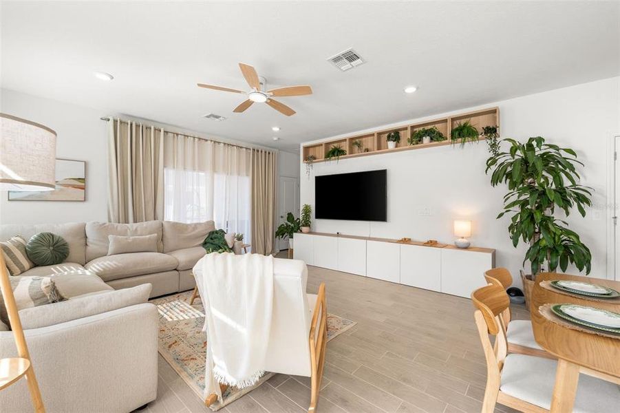 Furnished interior view inside a new home in Country Lane Estates, Williston (Image 10).