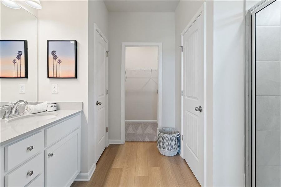 Furnished interior view inside a new home in Enclave at Evergreen, Fairburn (Image 3).