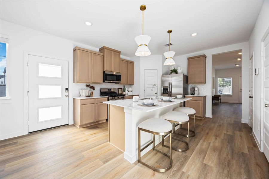 Furnished interior view inside a new home in Wheatley Oaks, Houston (Image 4).