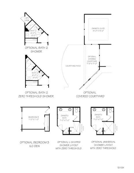 2D floor plan layout of this home in The Courtyards at Stewarts Creek, Smyrna, TN (Image 23).