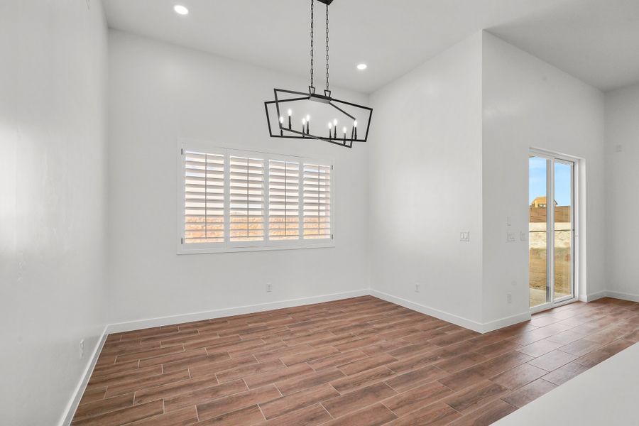 Representative unfurnished interior of a home built from the Torrey Pines 4BDR by LEH. Homes in Painted Sky, El Paso (Image 27). Representative unfurnished interior of a home built from the Torrey Pines 4BDR by LEH. Homes in Painted Sky, El Paso (Image 27).