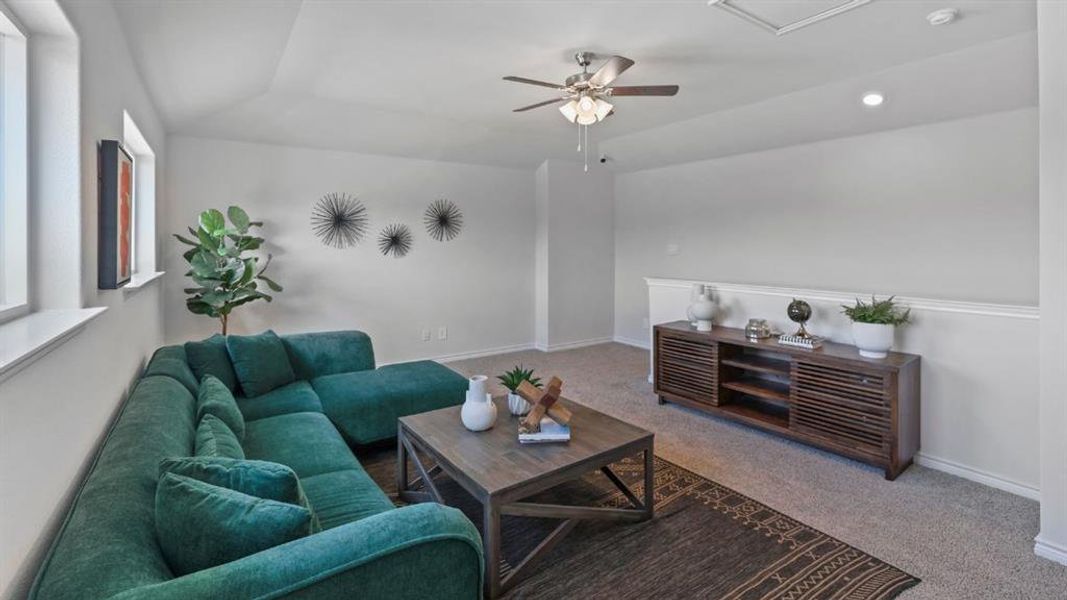 Furnished interior view inside a new home in The Preserve at Forum, Grand Prairie (Image 7). Furnished interior view inside a new home in The Preserve at Forum, Grand Prairie (Image 7).