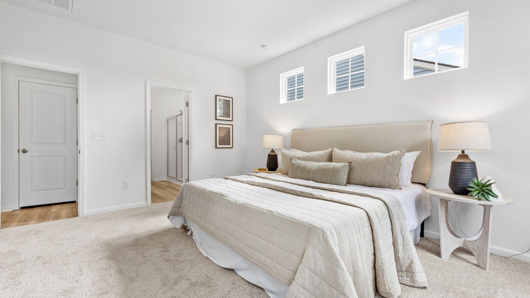 Representative furnished interior of a home built from the Chelsea by DRB Homes in Bluffs at Sun Colony, Longs (Image 17).
