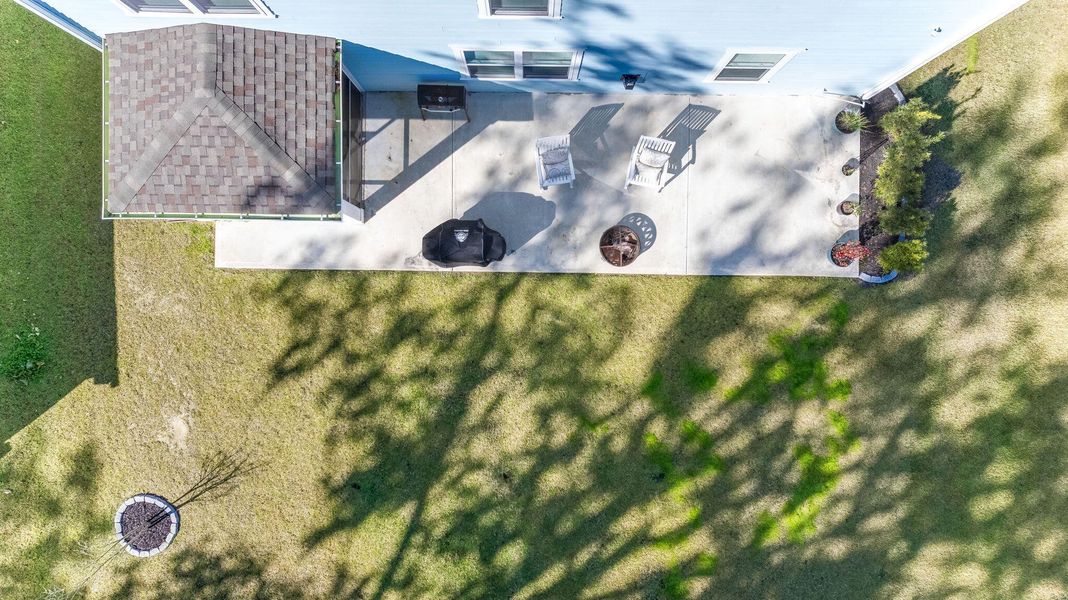 Exterior details and patio area of a home in The Ponds, Summerville (Image 4). Exterior details and patio area of a home in The Ponds, Summerville (Image 4).