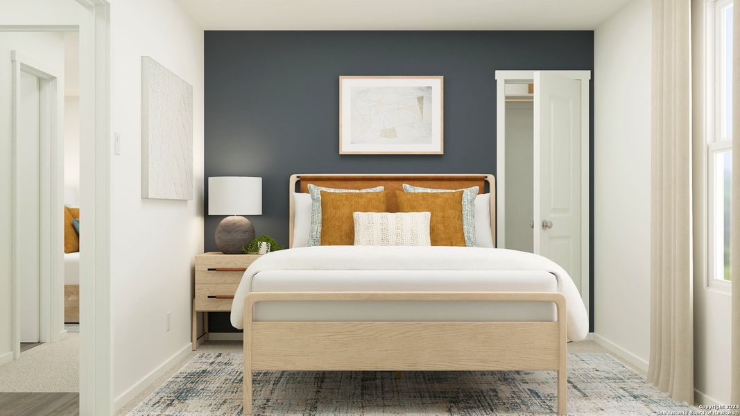 Furnished interior view inside a new home in Espada, San Antonio (Image 10).