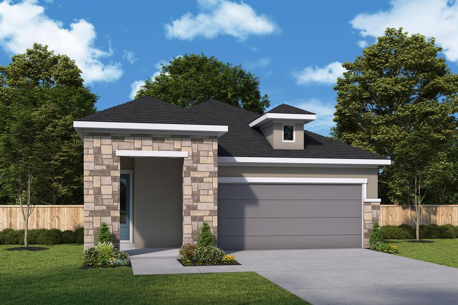 Representative exterior photo of a completed home built from the The Queensgate by David Weekley Homes in Vistera of Venice – Garden Series, Nokomis, FL (Image 3). Representative exterior photo of a completed home built from the The Queensgate by David Weekley Homes in Vistera of Venice – Garden Series, Nokomis, FL (Image 3).