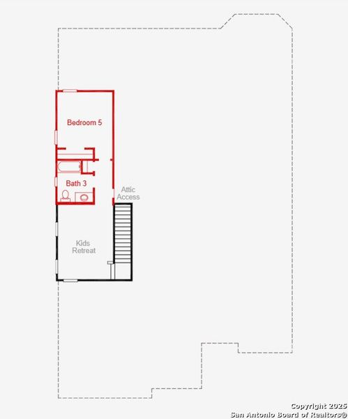 2D floor plan layout of this home in Homestead, Schertz, TX (Image 6).