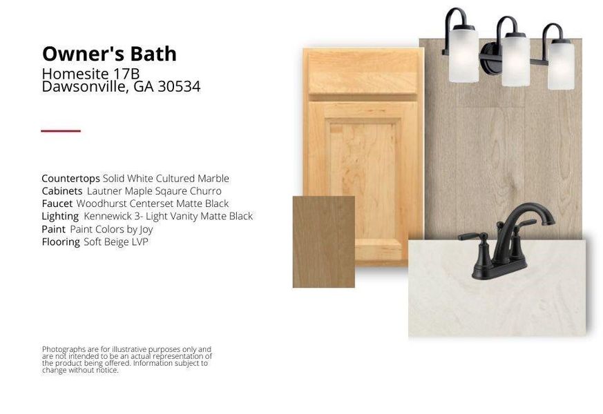 Sample of building materials used in homes in Villas at Gold Creek, Dawsonville (Image 3).