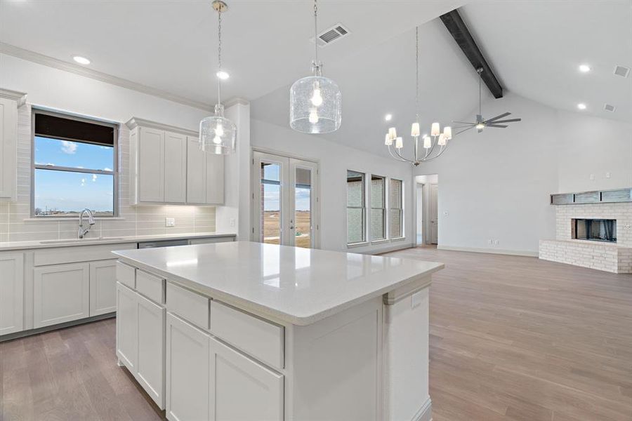 Furnished interior view inside a new home in , Decatur (Image 12).
