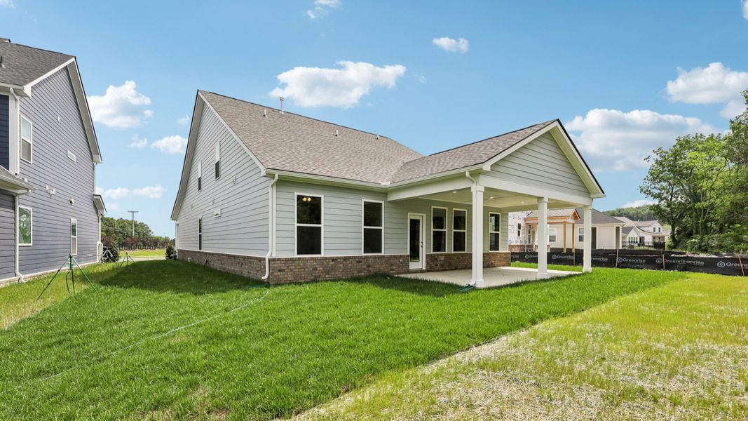 Rear Exterior with covered porch