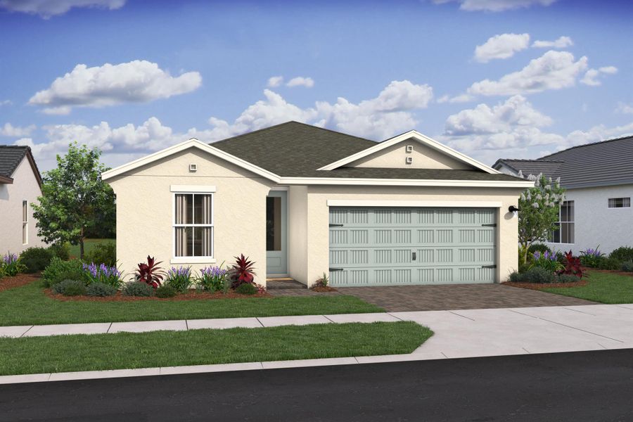 Front exterior of a new home in , Fort Pierce, FL, highlighting curb appeal (Image 1). Front exterior of a new home in , Fort Pierce, FL, highlighting curb appeal (Image 1).