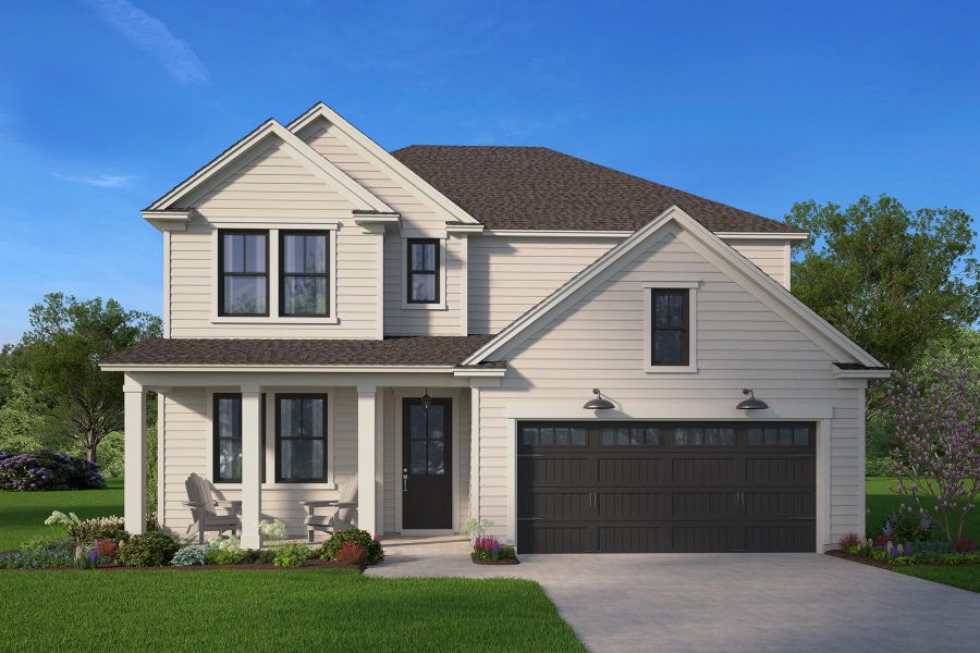 Representative exterior photo of a completed home built from the Sullivan by Hunter Quinn Homes in Montague Lakes, Easley, SC (Image 16).