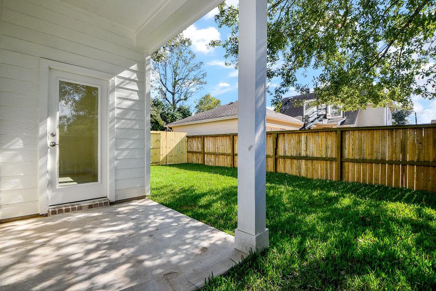 Exterior details and patio area of a home in , Houston (Image 3). Exterior details and patio area of a home in , Houston (Image 3).