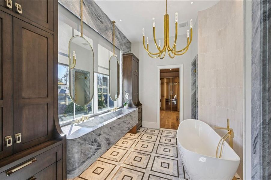 Furnished interior view inside a new home in , Atlanta (Image 37). Furnished interior view inside a new home in , Atlanta (Image 37).