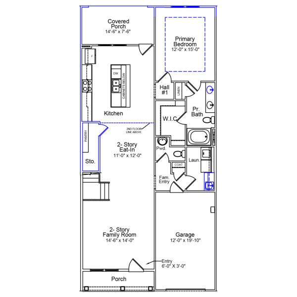 2D floor plan layout of this home in Bally Castle, Murrells Inlet, SC (Image 3).