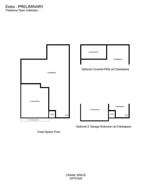 2D floor plan layout of this home in Trailstone Town Collection, Arvada, CO (Image 5).