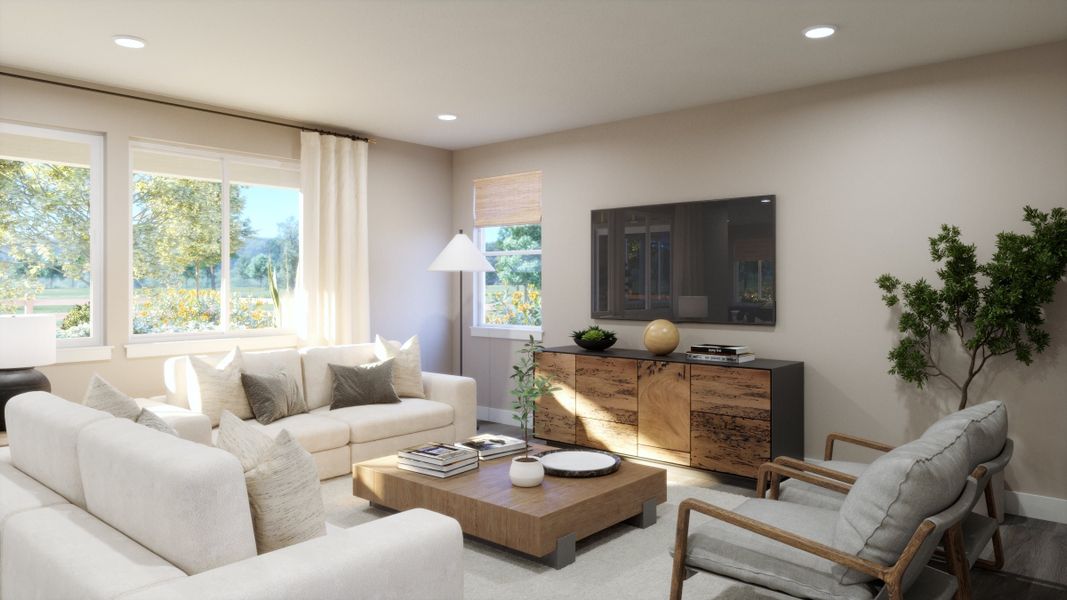 Representative furnished interior of a home built from the 3 by Trumark Homes in Independence, Elizabeth (Image 4).