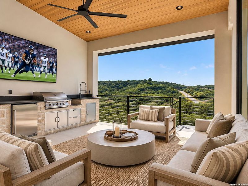 Exterior details and patio area of a home in , Boerne (Image 4).