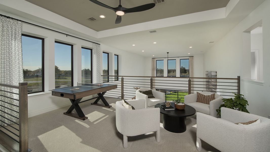 Representative furnished interior of a home built from the 2722H by Perry Homes in Santa Rita Ranch Tierra Rosa, Liberty Hill (Image 8).