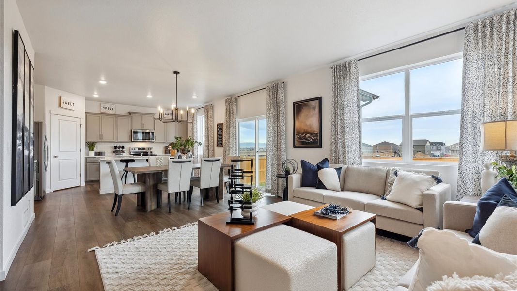 Furnished interior view inside a new home in Lakeside Canyon, Mead (Image 8).