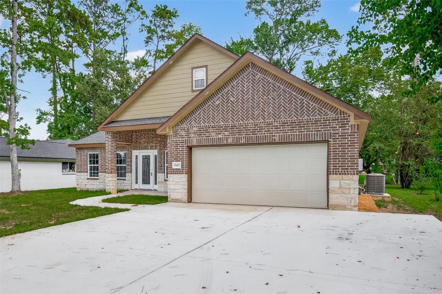 Front exterior of a new home in , Crosby, TX, highlighting curb appeal (Image 15).