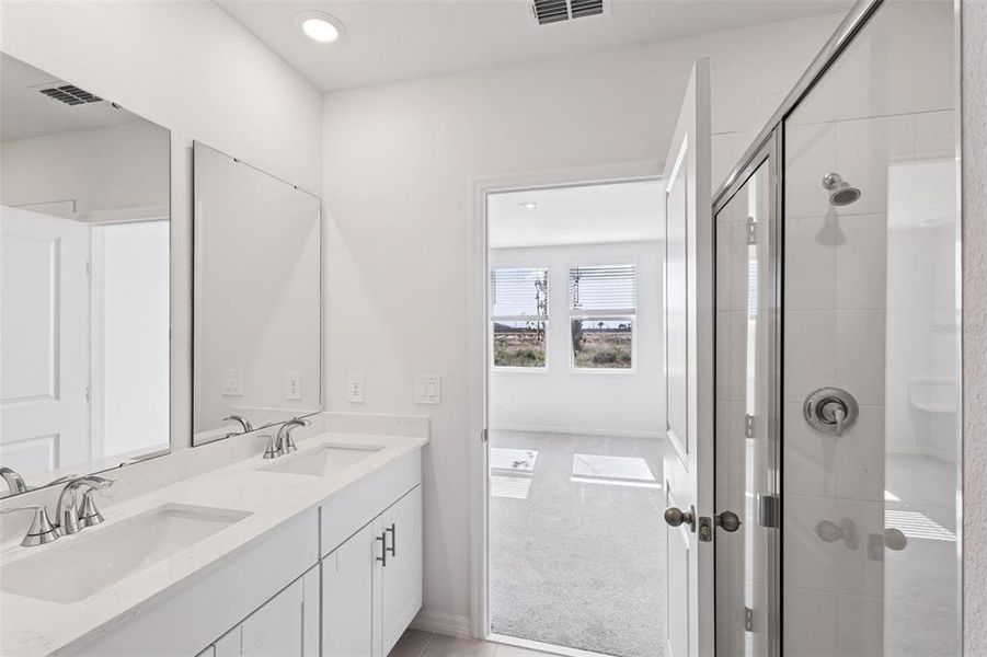 Furnished interior view inside a new home in Crosswinds - Classic Series, Haines City (Image 11).