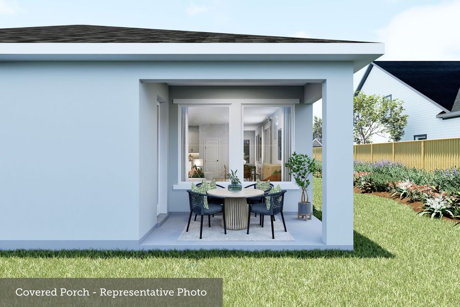 Representative exterior details of a home built from the The Bishop by David Weekley Homes in Gracewater at Sarasota, Sarasota (Image 3).