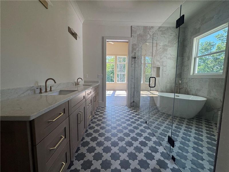 Furnished interior view inside a new home in , Buford (Image 19).
