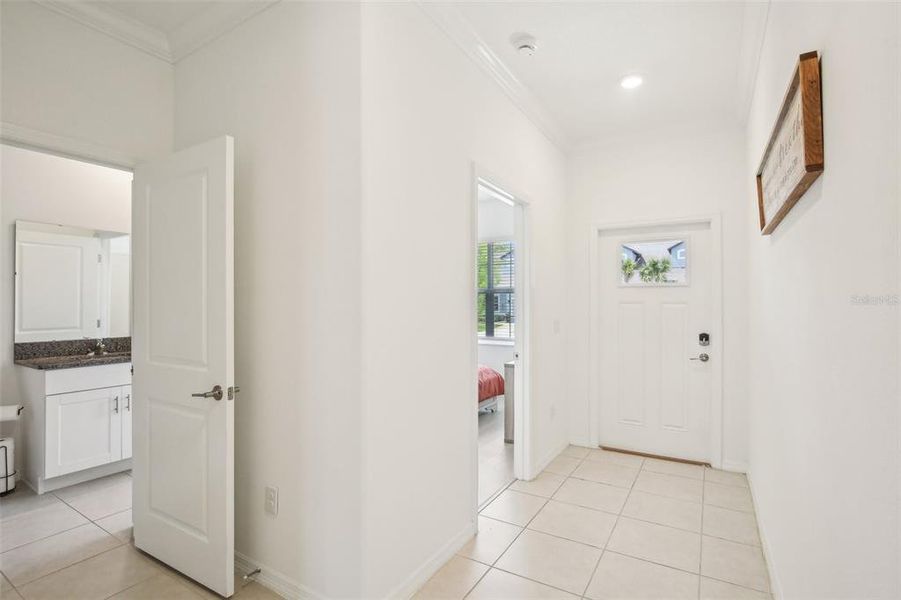View of inside of front door. View of inside of front door.