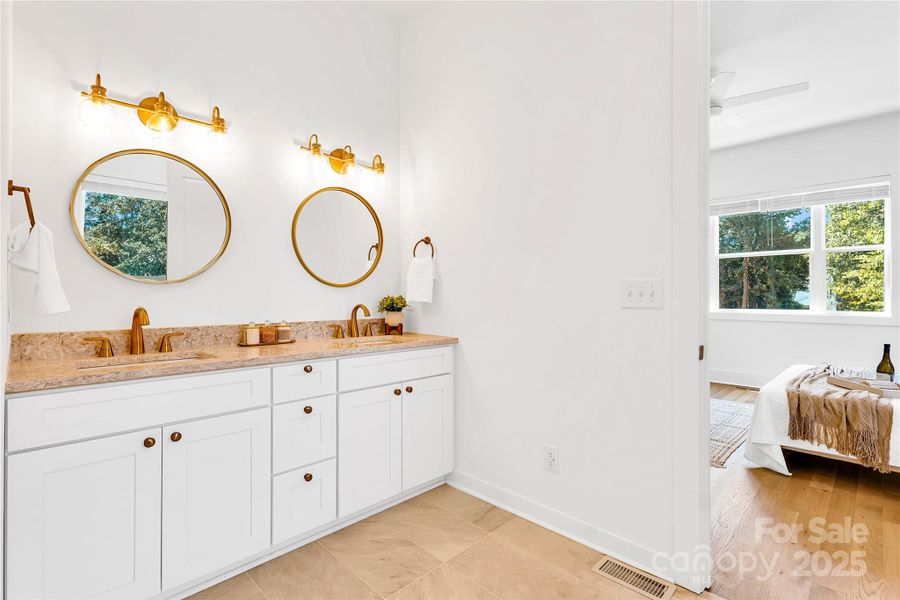 Primary Bathroom vanity with beautiful finishes