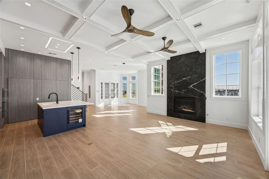 Beautiful open floor plan with expansive views of Clear Lake. Perfect for entertaining!