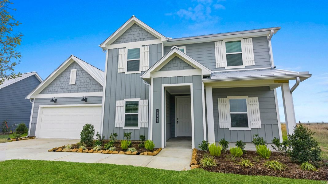 Representative exterior photo of a completed home built from the Jackson by D.R. Horton in Grand Cay Harbour, Texas City, TX (Image 2). Representative exterior photo of a completed home built from the Jackson by D.R. Horton in Grand Cay Harbour, Texas City, TX (Image 2).