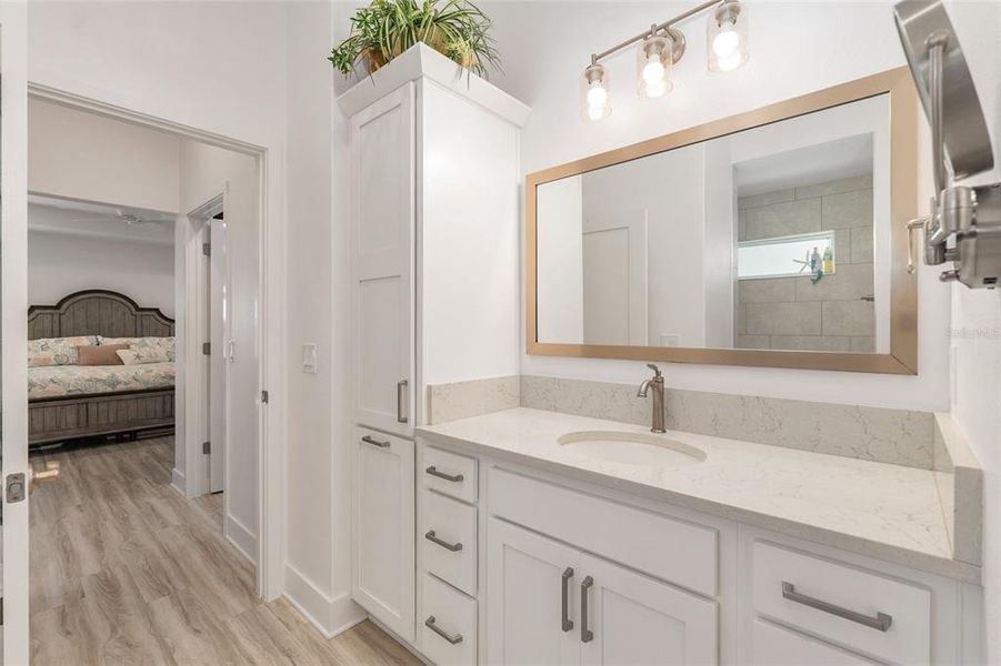 Furnished interior view inside a new home in , The Villages (Image 50).