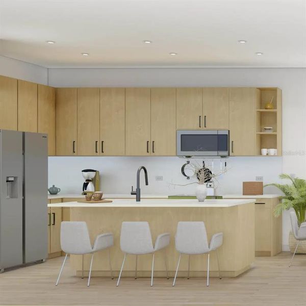 Furnished interior view inside a new home in , Reunion (Image 7).