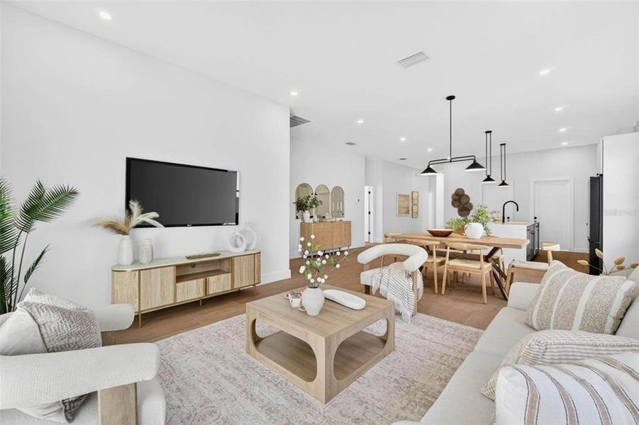 Furnished interior view inside a new home in , St. Petersburg (Image 8).