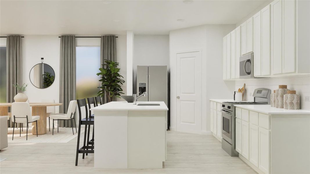 Furnished interior view inside a new home in Thunder Rock, Marble Falls (Image 15).
