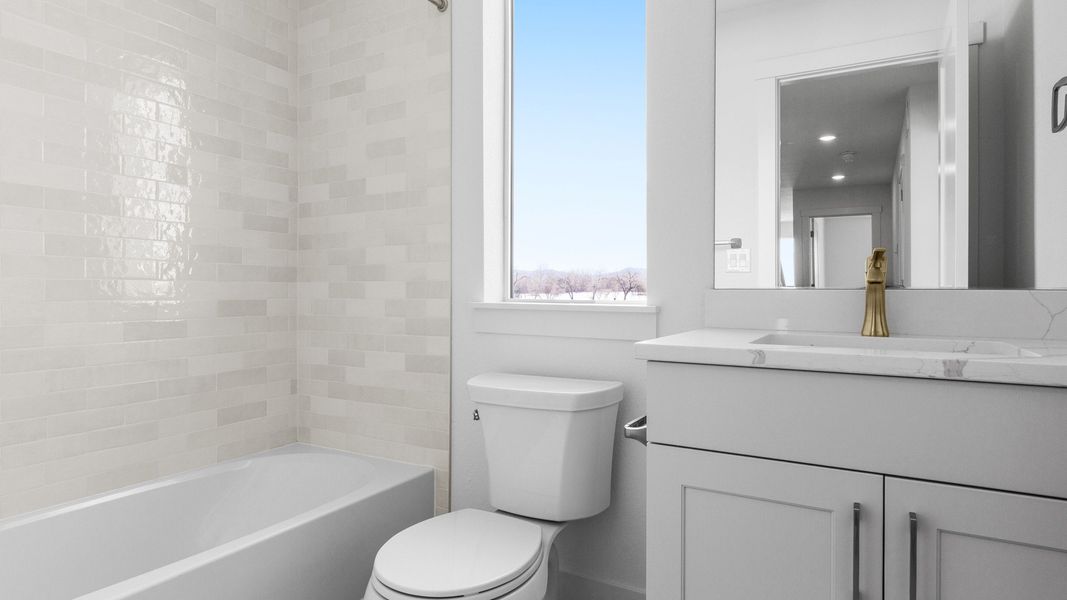 Furnished interior view inside a new home in Dillon Pointe - Skyview, Broomfield (Image 20).