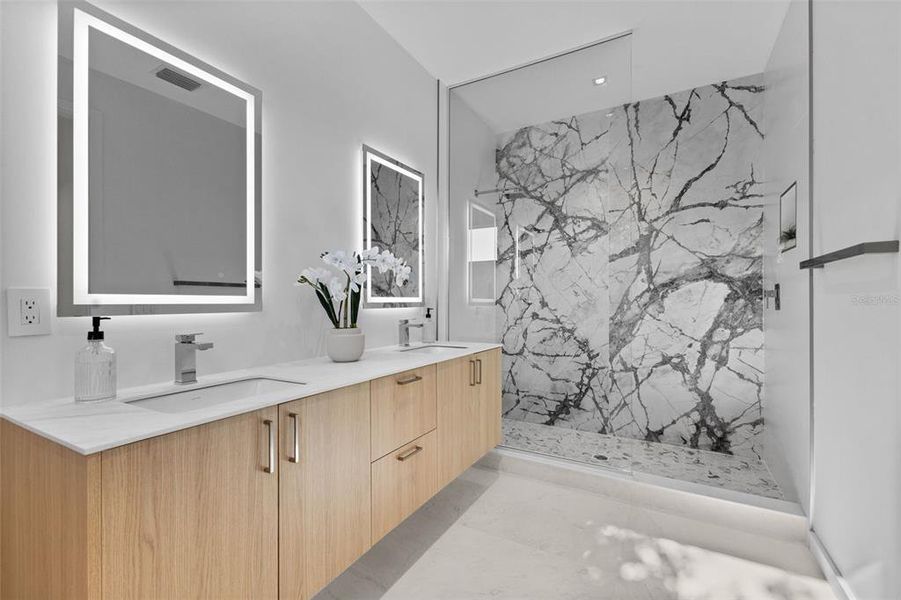 Furnished interior view inside a new home in , St. Petersburg (Image 9).