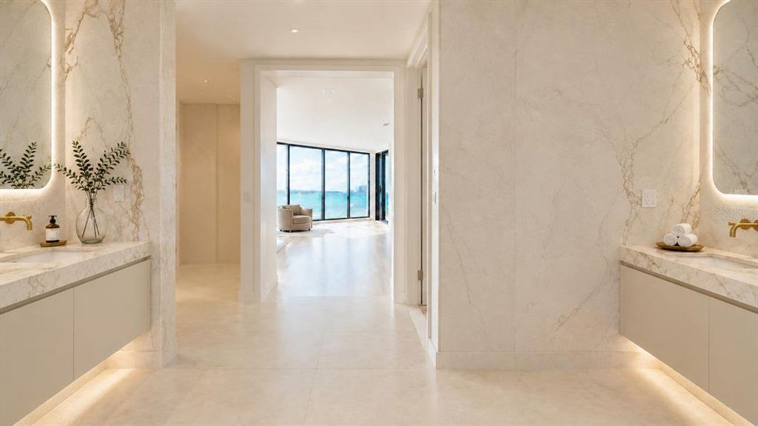 Furnished interior view inside a new home in , Sarasota (Image 15).