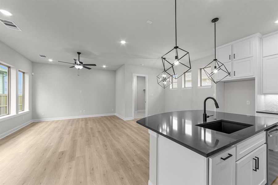 Furnished interior view inside a new home in Walsh Cottage, Fort Worth (Image 8). Furnished interior view inside a new home in Walsh Cottage, Fort Worth (Image 8).
