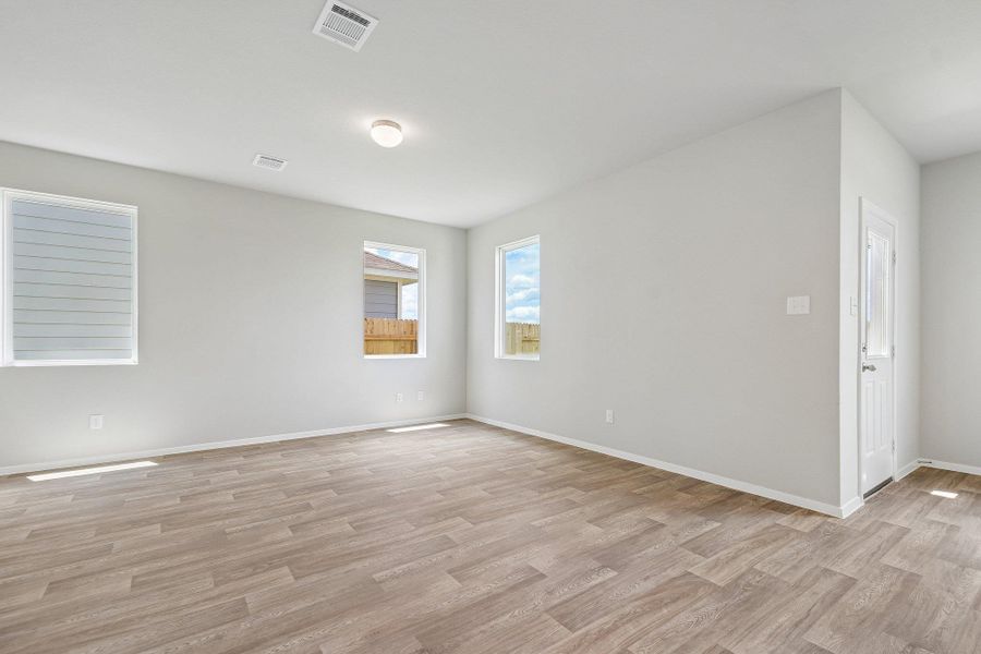 Spacious, unfurnished interior of a new home in Cascade, Liberty Hill (Image 18). Spacious, unfurnished interior of a new home in Cascade, Liberty Hill (Image 18).