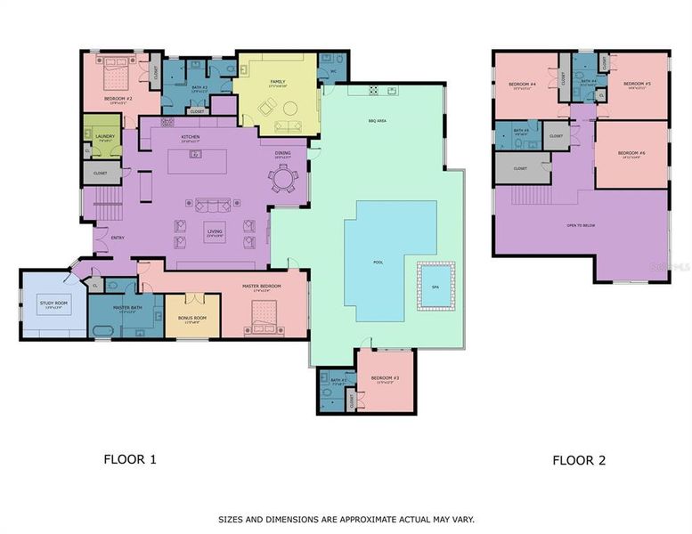 2D floor plan layout of this home in , Sarasota, FL (Image 5).