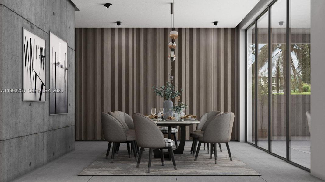 Furnished interior view inside a new home in , Fort Lauderdale (Image 20).