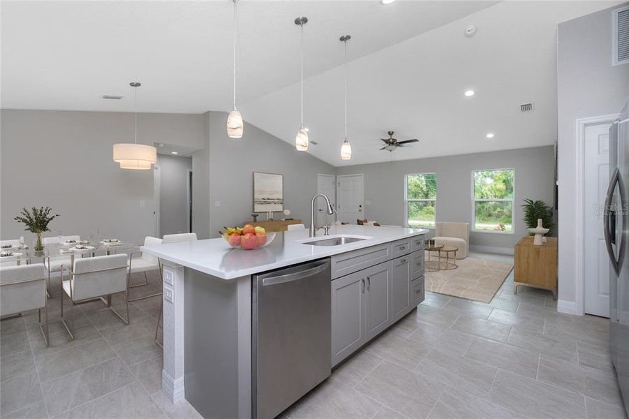 Furnished interior view inside a new home in , North Port (Image 11).